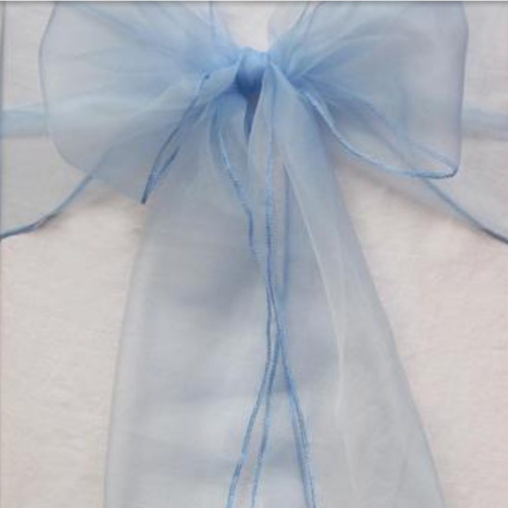 Long organza sashes (20) new in package